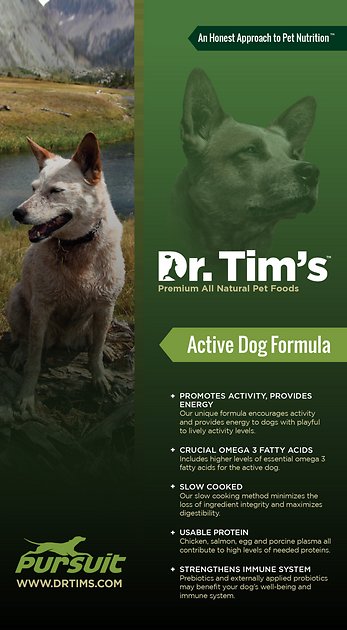 Dr. Tim's Active Dog Pursuit Formula Dry Dog Food