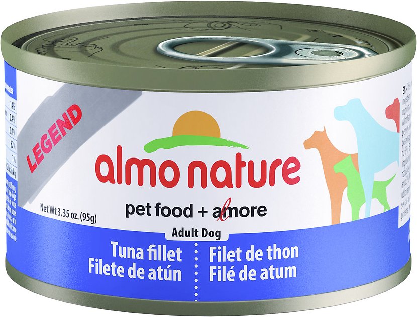 Almo Nature Legend Tuna Fillet Adult Grain-Free Canned Dog Food, 3.35-oz, case of 24